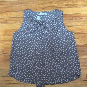 LOFT Blue Smocked Blouse